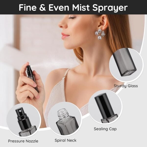 Segbeauty 5 Packs Travel Perfume Bottle Refillable... - Image 3