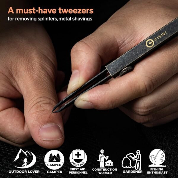 CIVIVI Precision Tweezers for Splinters, Retractab... - Image 3