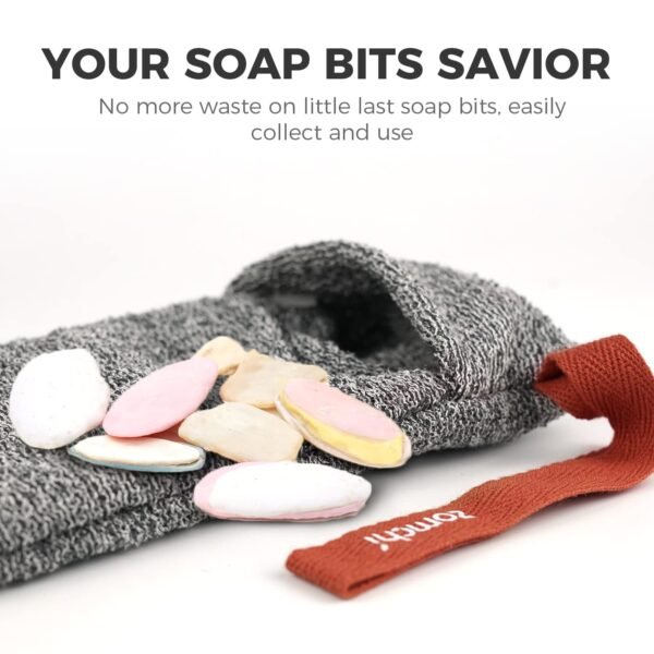 ZOMCHI 2 Pieces Exfoliating Soap Bags, Soap Savers... - Image 5