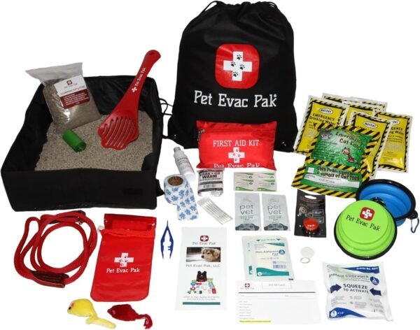 Pet Emergency Kit for Cats - in Cinch Bag - Image 2