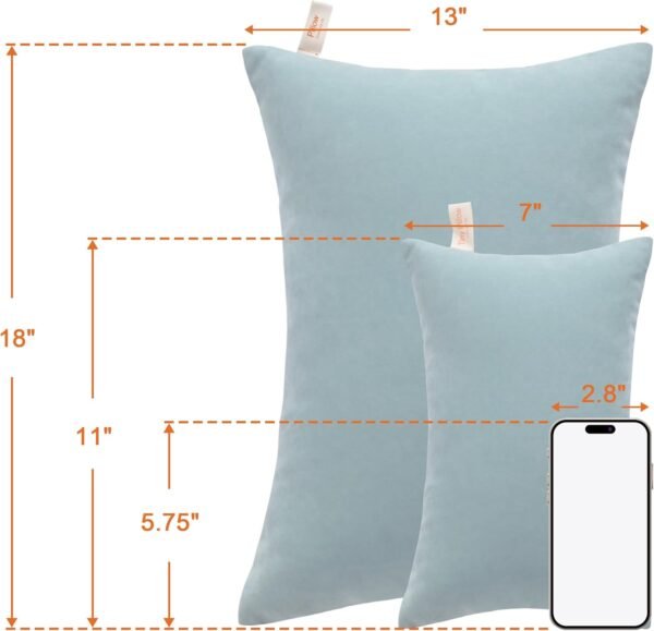 NTBAY Tiny Pillows, Down Alternative 7"x11" Microf... - Image 6