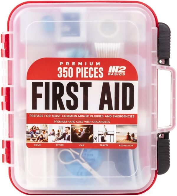 M2 BASICS Professional 350 Piece First Aid Kit | B... - Image 2