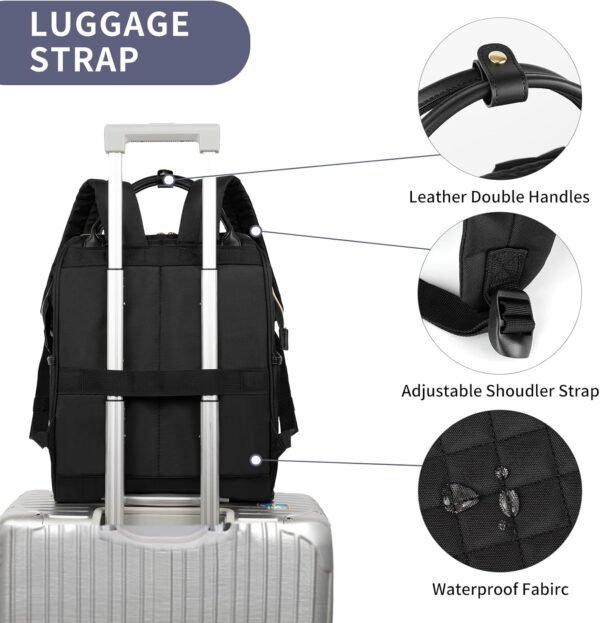 EMPSIGN 17 Inch Laptop Backpack for Women, Work Bu... - Image 6