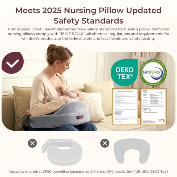 Momcozy Exclusive Memory Foam Nursing Pillow - Pio... - Image 3