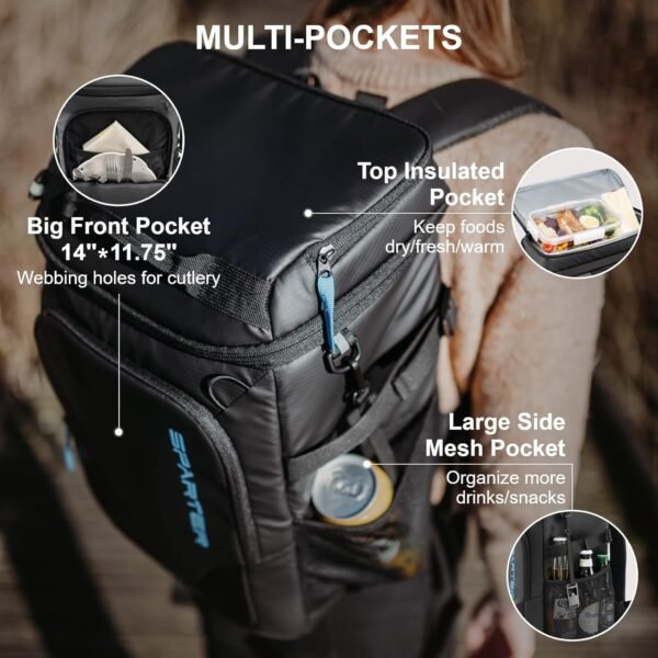 Backpack Cooler Insulated Leak Proof 30/45 Cans, 2... - Image 5