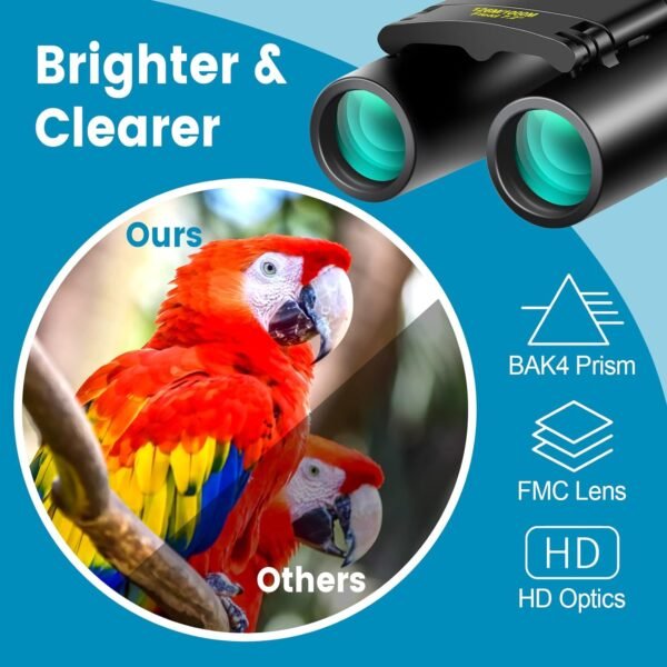 12X25 Mini Pocket Binoculars Compact, Small Lightw... - Image 4