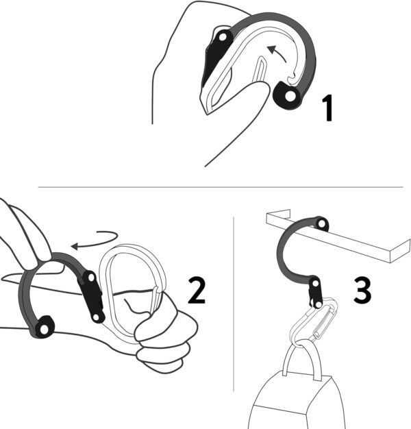 GEAR AID HEROCLIP Carabiner Gear Clip and Hook (Mi... - Image 5