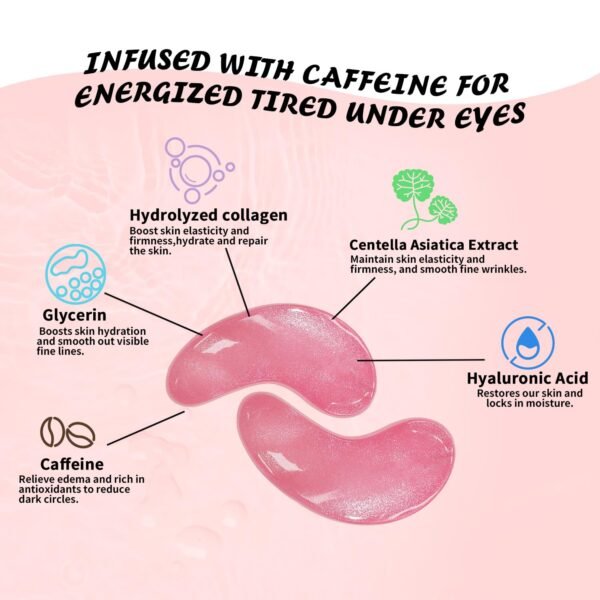 Under Eye Patches (25 Pairs), Caffeine Eye Masks f... - Image 5