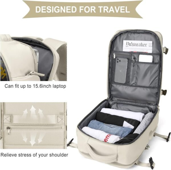 WONHOX Large Travel Backpack Carry on Flight Appro... - Image 9