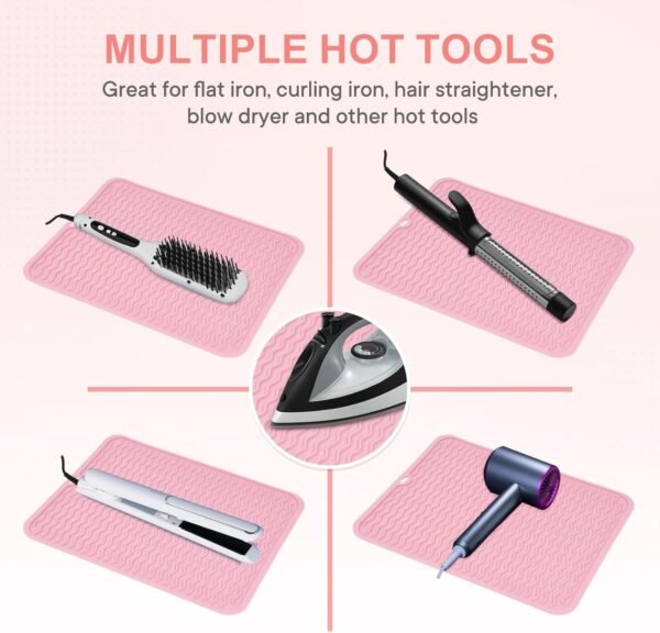 Oversize Silicone Heat Resistant Mat, Portable Tra... - Image 6