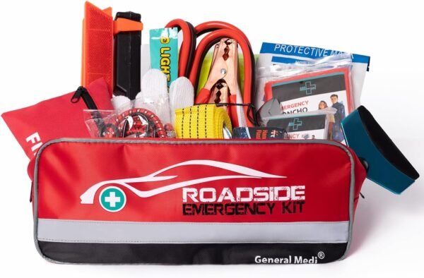 General Medi 127-Pieces Roadside Car Emergency Kit... - Image 5