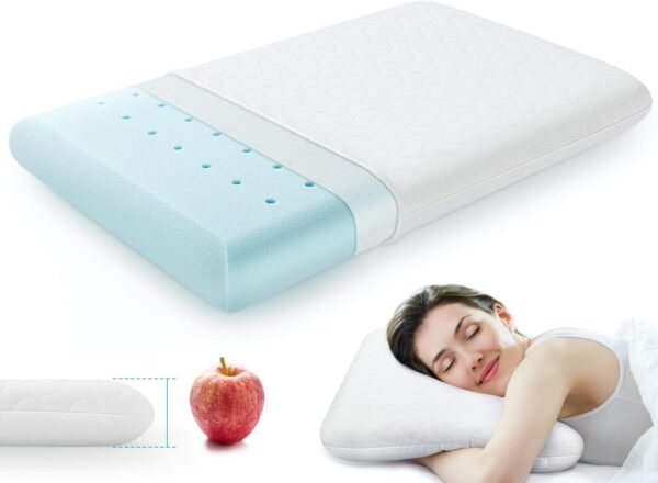 Ultra Thin Memory Foam Pillows - Slim Pillow for S... - Image 2
