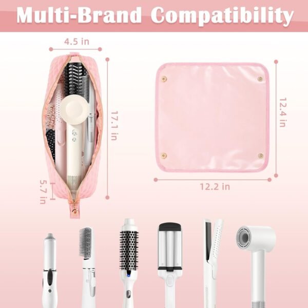 Hair Tools Travel Bag With Heat Resistant Mat, Hot... - Image 6