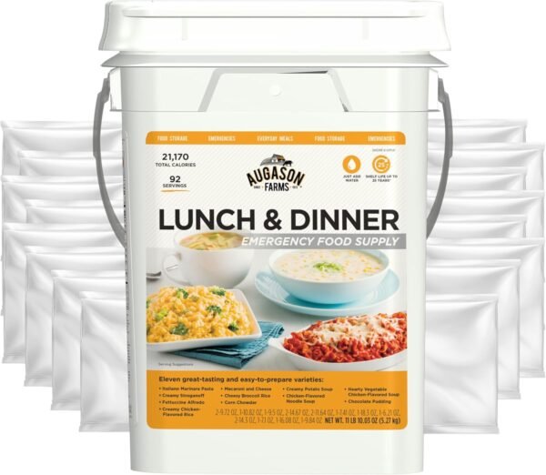 AUGASON FARMS Emergency Food Supply Bucket, 92 Ser... - Image 5