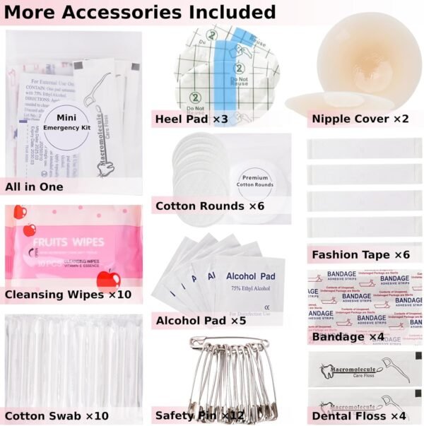 Wedding Day Emergency Kit for Bride, 39 Pc Essenti... - Image 4