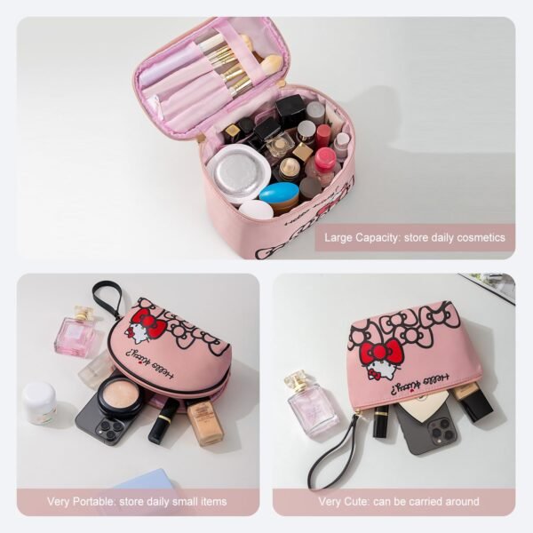 Vimanllie Travel Makeup Bag Large Cosmetic Bags wi... - Image 5