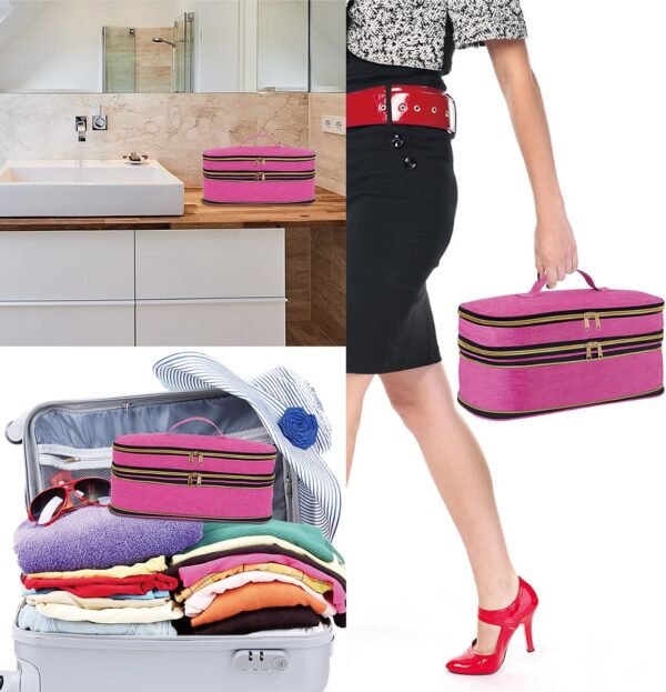 Hair Dryer Travel Carrying Case, Curling Iron Stor... - Image 9