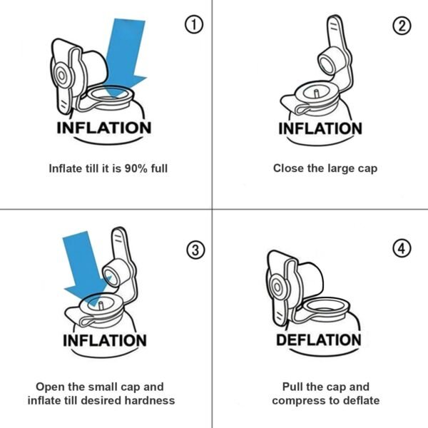 Inflatable Wedge Pillow, Portable Travel Wedge Pil... - Image 8