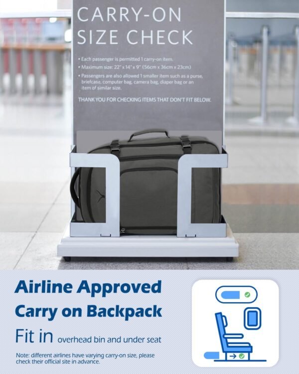 Hynes Eagle Travel Backpack 40L Flight Approved Ca... - Image 7