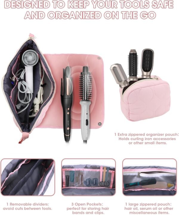 Onism Hair Tools Travel Bag with Heat Resistant Ma... - Image 3