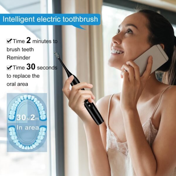 Electric Toothbrush Set, Comes with 8 Brush Heads ... - Image 5