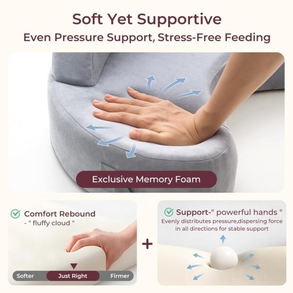 Momcozy Exclusive Memory Foam Nursing Pillow - Pio... - Image 6