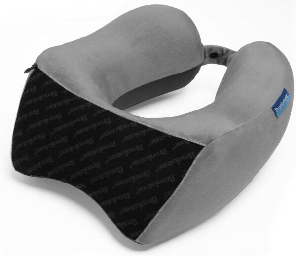 Brookstone Memory Foam Neck Travel Pillow Set - Po... - Image 4