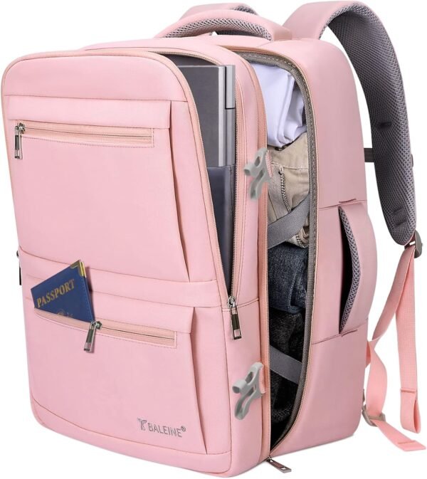 BALEINE Travel Backpack for Women Men, Large Sturd... - Image 2