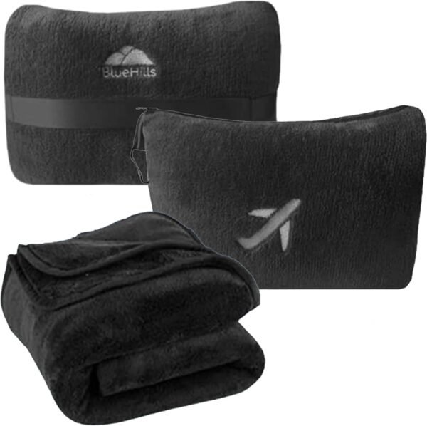 BlueHills Travel Blanket Pillow in Mini Soft Packa... - Image 2