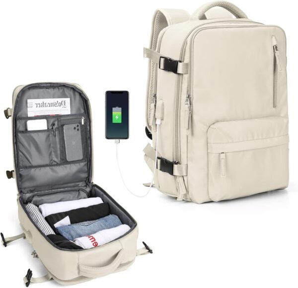 WONHOX Large Travel Backpack Carry on Flight Appro... - Image 4