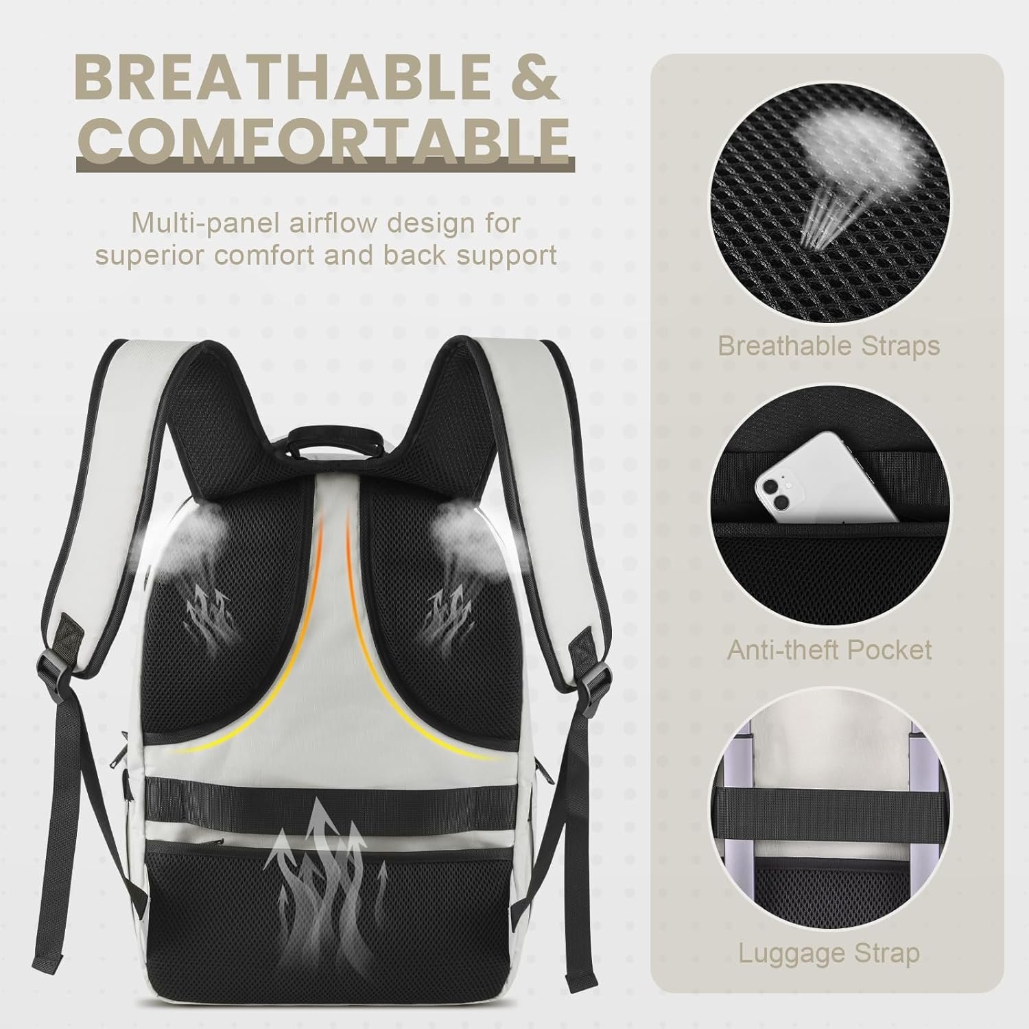 Laptop Backpack 15.6 inch, Backpacks for Men, Trav... - Image 5