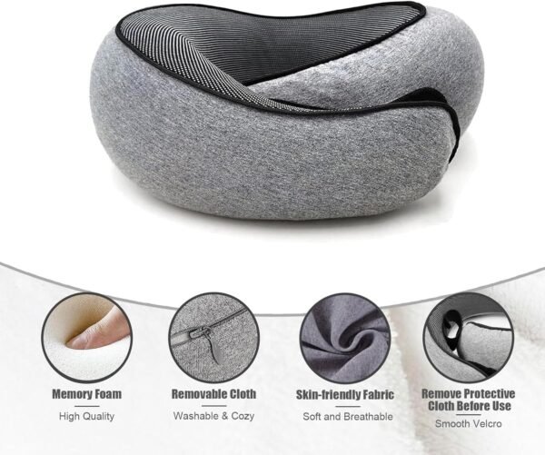 RURING Travel Pillows for Airplanes, Travel Neck P... - Image 6