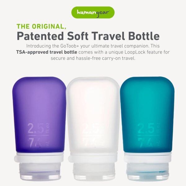 humangear GoToob+ 3-Pack (Medium) | Refillable Sil... - Image 3