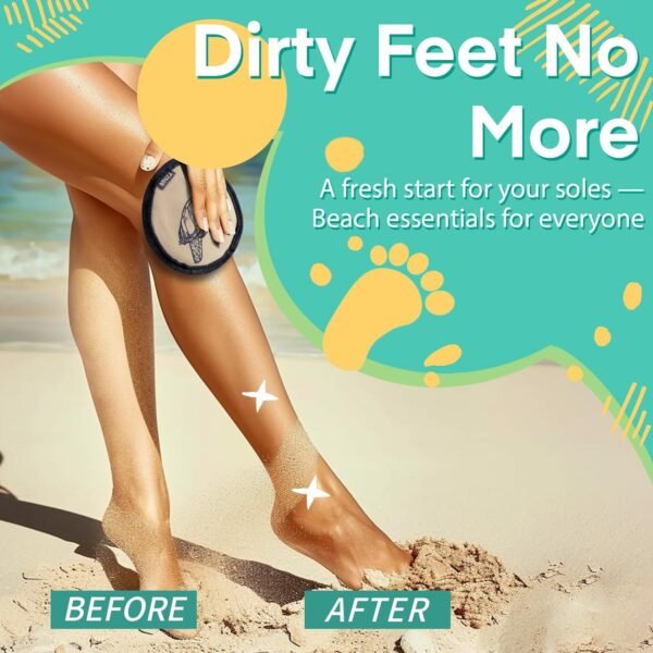 Beach Sand Remover Sand Eraser Wipe Mitt Family Ki... - Image 3