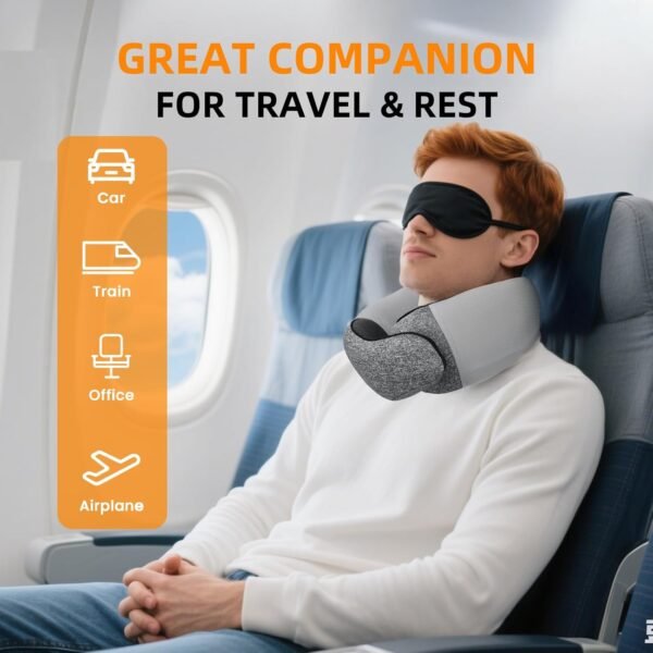 Travel Pillow with Alternative Cooling Ice Silk Co... - Image 8