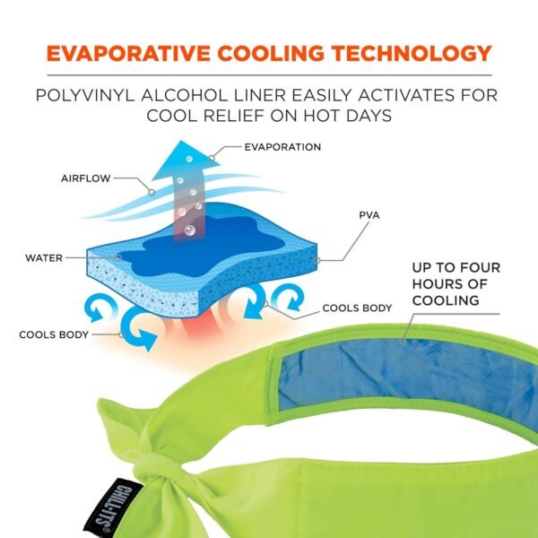 Ergodyne Chill Its 6700CT Cooling Bandana, Lined w... - Image 3