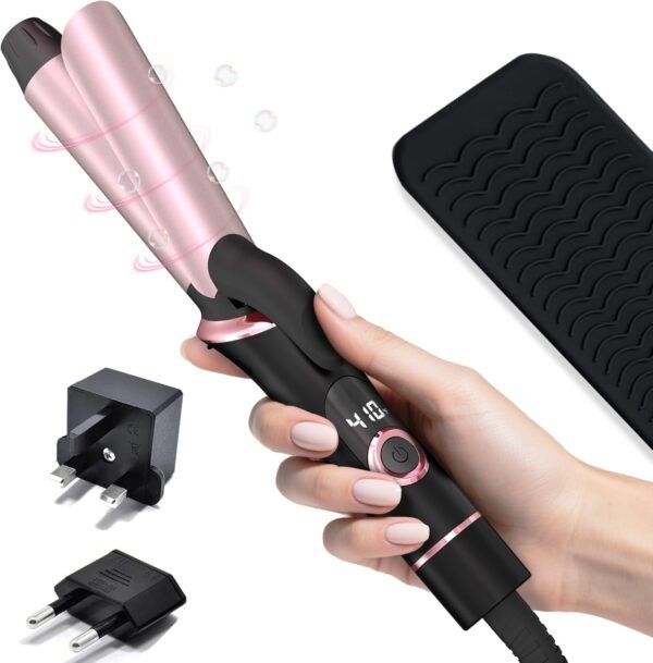 Mini Curling Iron for Travel, Dual Voltage Curling... - Image 2