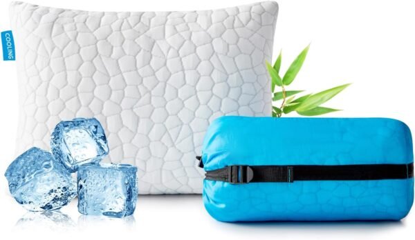 Travel Pillow Camping Pillow Small CoolingShredded... - Image 2