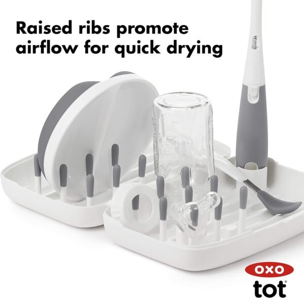 OXO Tot Travel Size Drying Rack with Bottle Brush-... - Image 6