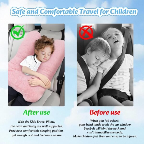 Travel Pillow, Car Pillow for Kids & Adults - Ergo... - Image 3