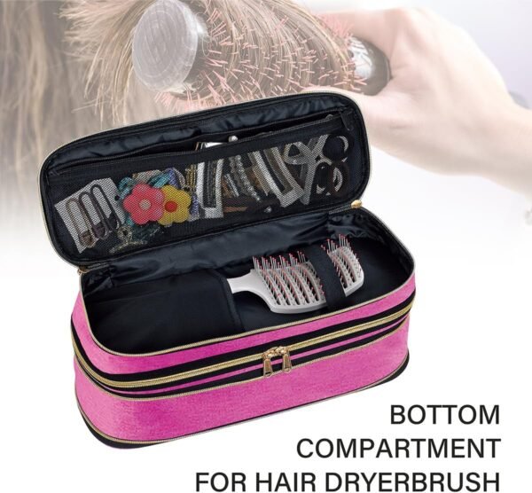 Hair Dryer Travel Carrying Case, Curling Iron Stor... - Image 7