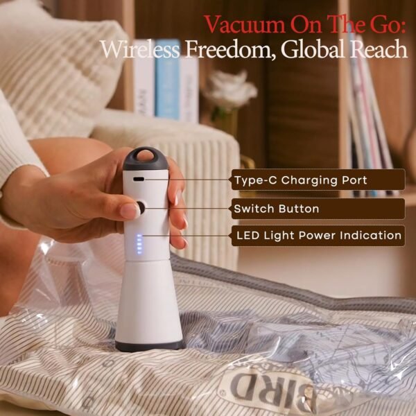 Vacuum Bags for Travel with Rechargeable air Pump,... - Image 3