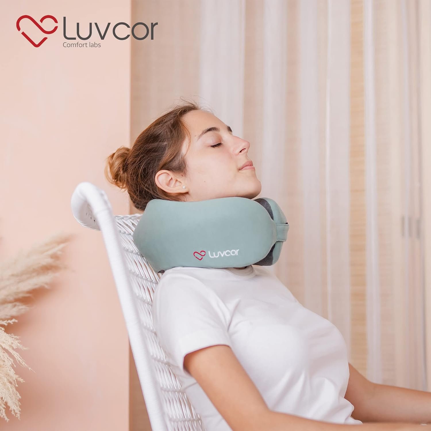 Premium Quality Memory Foam Travel Neck Pillow Bun... - Image 8