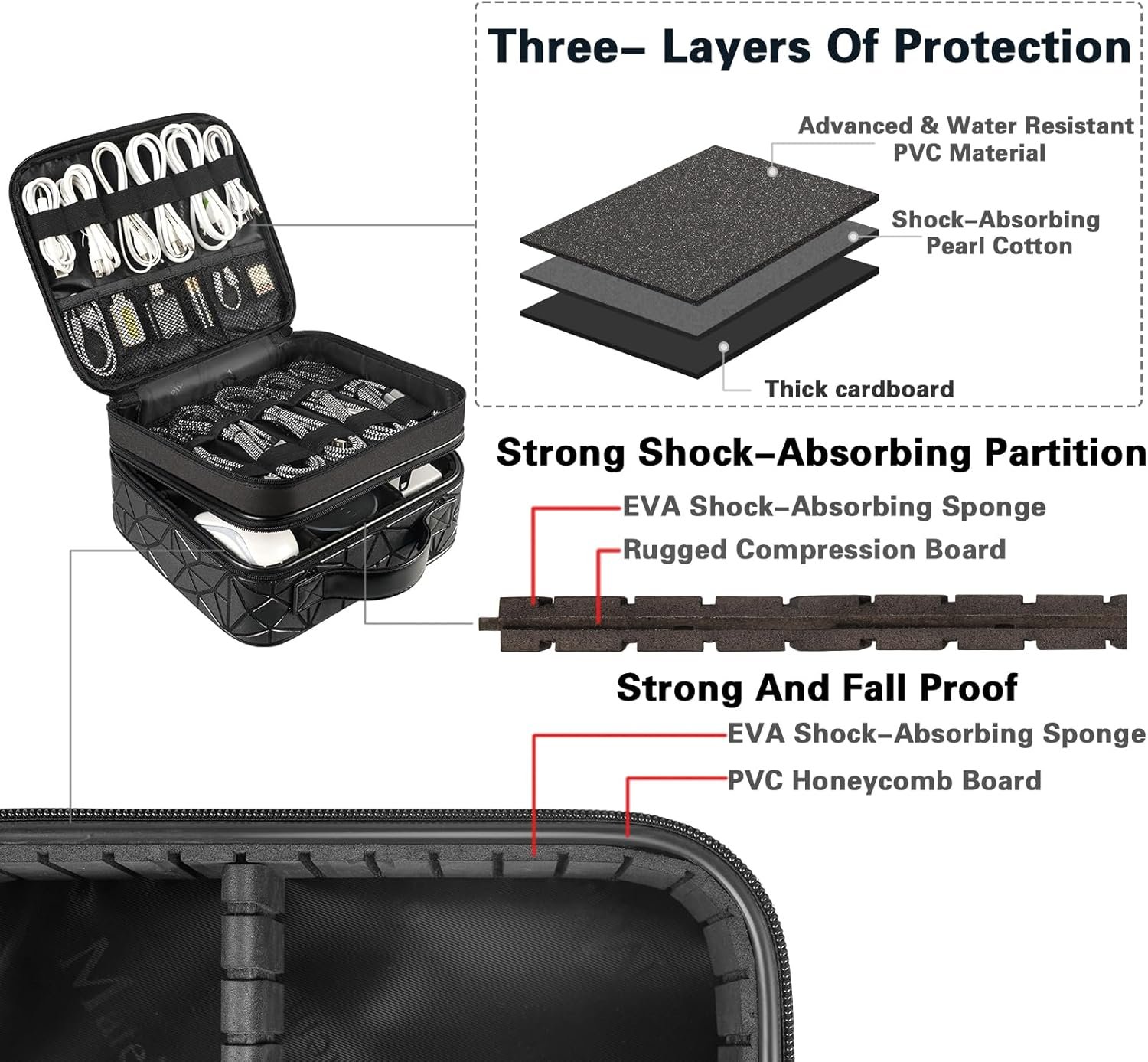 MATEIN Cord Organizer Case with Adjustable Divider... - Image 6