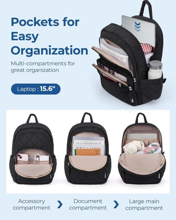 BAGSMART Travel Laptop Backpack, College Backpack ... - Image 4