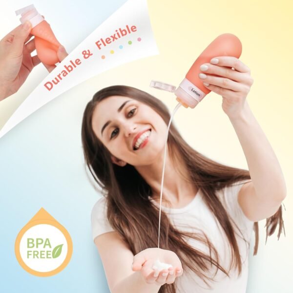 18 Pcs Travel Size Toiletries Set,Leak Proof Squee... - Image 6