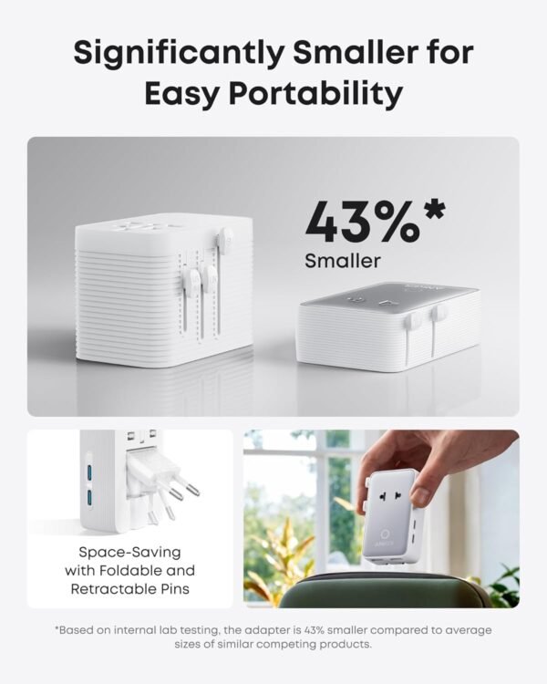 Anker Nano Travel Adapter, 5-Port Power Adapter wi... - Image 5