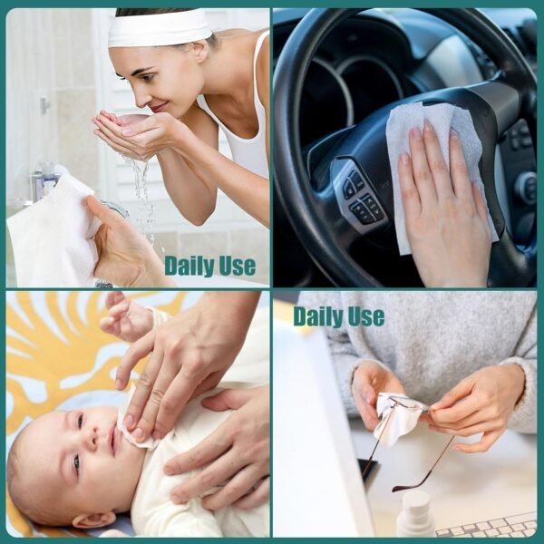 BigOtters Compressed Towels with Bottle, Disposabl... - Image 7