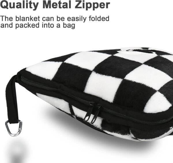 Travel Blanket and Pillow Compact, Premium Soft 2 ... - Image 5