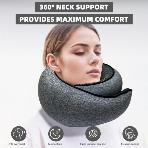Premium Travel Pillow, 2025 New Memory Foam Neck P... - Image 3